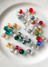 FarbMix: 42 Glasperlen, rund