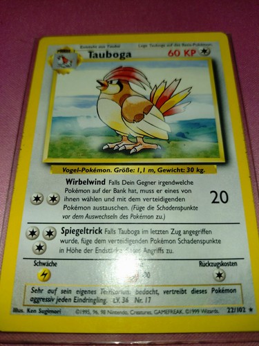 Pokémon karte tauboga 102 - pokémon,