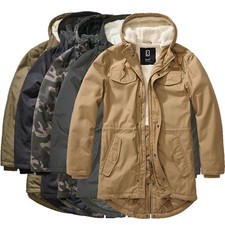 Bandit Herren Winter Jacke Bundeswehr Parka Armee Mantel Teddyparka