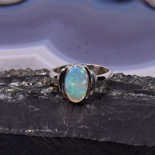 Edelopal ring 925er silber - edelopal,