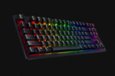 Razer Huntsman TE Gaming Tastatur Optisch Rot Switches TKL RGB US