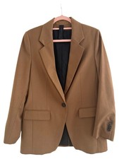 Drykorn Blazer Damen Gr. 38 Braun Klassisch Business Elegant Polyester Viskose