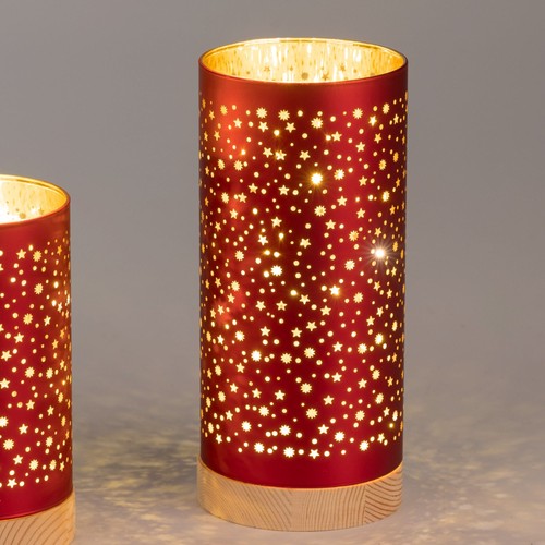 Led tischlampe zylinder - tischlampe, stars