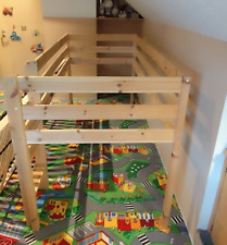 Hochbett aus Holz mit Lattenrost , 207x113x101 cm, Liegefläche 90x200 cm