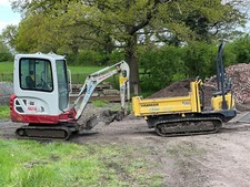 Bagger, Müllcontainer