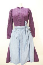 Tostmann Trachten lila Winterdirndl langarm sagenhaftes Dirndl mit Schürze Gr.38