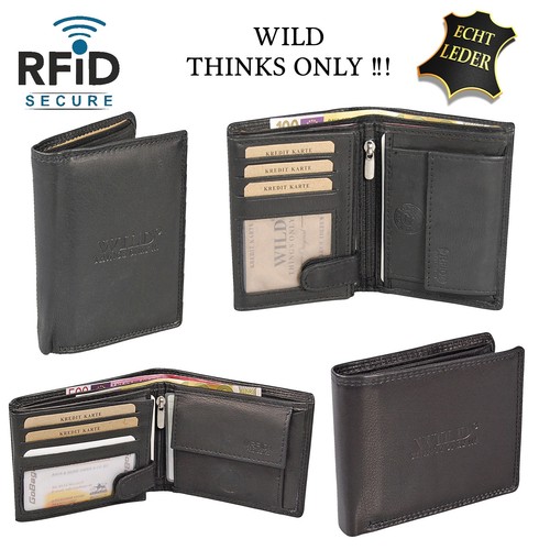 Wild leder herren geldbörse - wild,