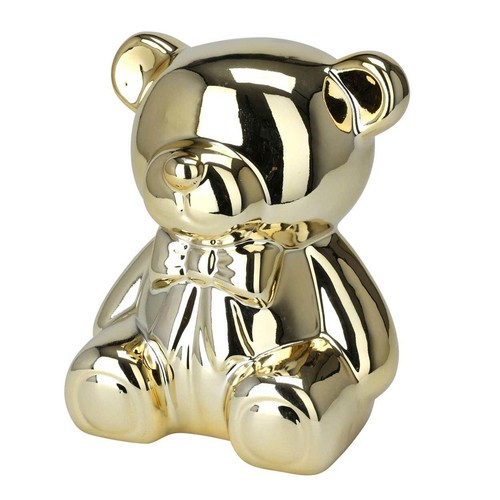 Spardose bärchen gold keramik - bärchen,