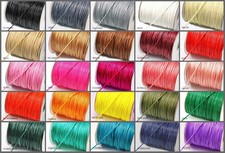 INWARIA Kordel gewachst Ø 0,5/1/2/3 mm Schnur 5m Band Perlenschnur, BK-45