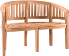 Gartenbank Sitzbank Bananenform halbrund 73573 Sit Teak