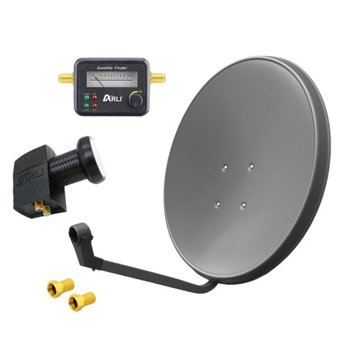 60cm sat antenne - anlage, grau
