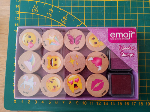 Stempelset 12x emojistempel - ,
