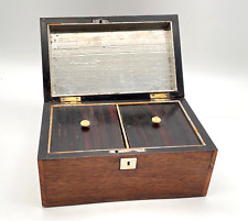 Antike Teebox aus Holz Teedose