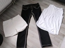 3tlg Markenpaket Blue Monkey Jeans W31 /40 Schwarz 40