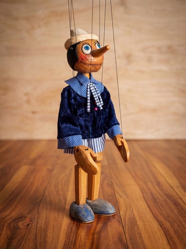 Czech folk art marionette - art,