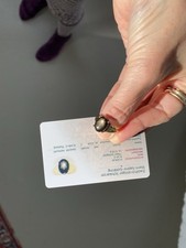 sternsaphir ring 750 Gold,schwarz