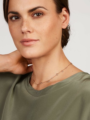 Diamanten kette collier - diamanten,
