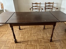 Esszimmer Komplett Tisch 120x80cm -ausgezogen 200x80cm, 6 Stühle, Eckvitrine