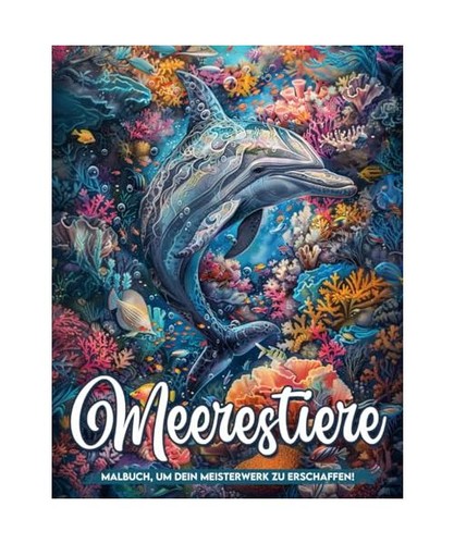 Meerestiere malbuch - meerestiere,