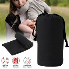 Babytragetuch mit Vordertasche,Baby Wrap Carrier Tasche und Anleitung Tragetuch