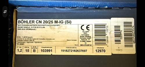 Böhler m ig - cn, (si)