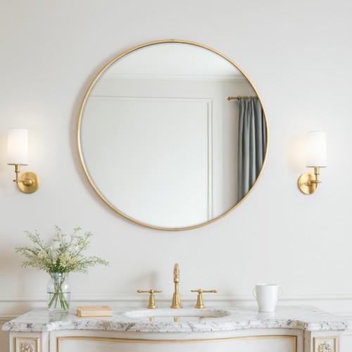 40cm wandspiegel rund - 40cm,