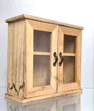 Kleine Vintage Holz Vitrine
