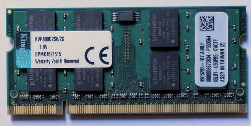 2gb kingston ddr2 - ram, so-dimm