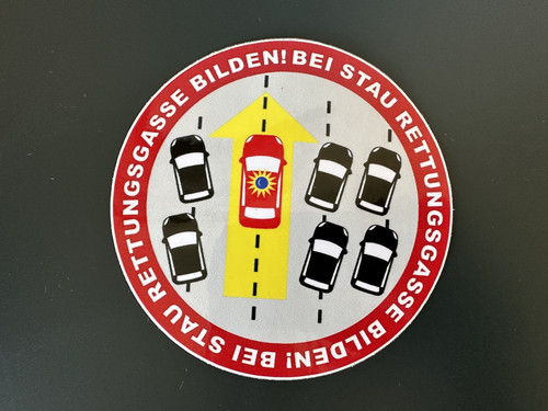 Aufkleber bei stau - aufkleber,