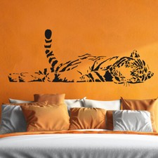 Wandtattoo Tiger liegend Aufkleber Afrika
