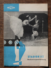 Rafena Werke Radeberg, DDR: Fernseher Stadion 2 Z - Bedienungsanleitung um 1964