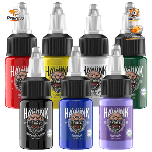 Tattoo farbe set flaschen - farbe, 7