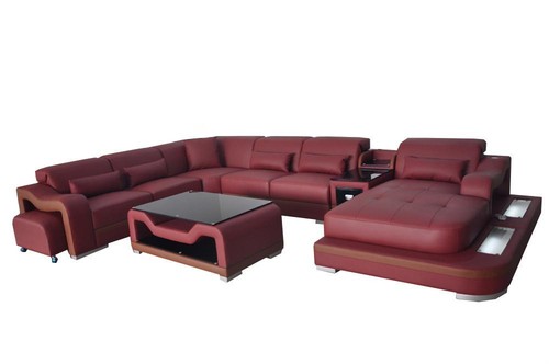 Leder wohnlandschaft garnitur - leder,