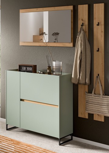 Garderobe set salbei eiche - garderobe,