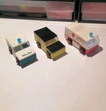 DDR PEBE MINI Auto Polizei Post Krankenauto Steckbausteine Spielzeug Formo Lego