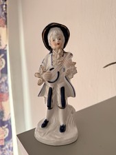 Victorian figurine blue - figurine, flower