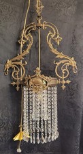 Antike drachenlampe messing - antike,