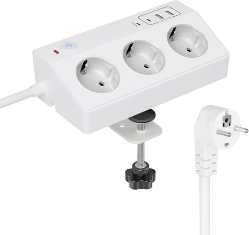 Tischsteckdose mit usb pd - tischsteckdose, c
