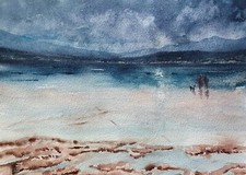 BILD - AQUARELL ORIGINAL KUSTE