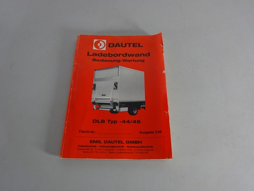 Betriebsanleitung dautel - betriebsanleitung,