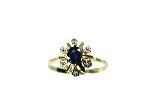 Ring gold 333 saphir - ,