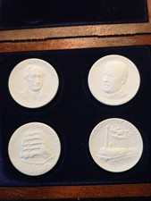 Original meissen porzellan Medaillen 4 Stück 