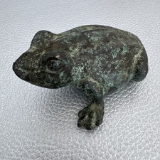 Vintage Bronze Skulptur Frosch