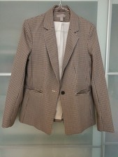 Blazer Kariert 40 Schwarz Rot