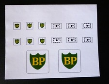 Matchbox Lesney Aufkleber / Decals für A1-b BP Zapfsäule & Schild