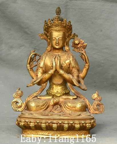 Tibet bronze gilt 4 - 9",