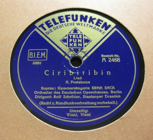 Erna sack ciribiribin vieni - sack, /