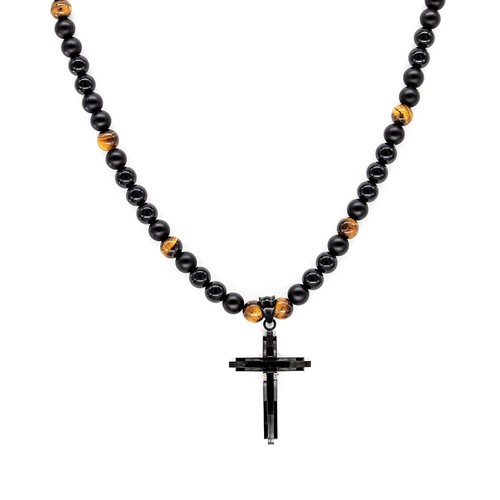 Onyx necklace beads - necklace, chain