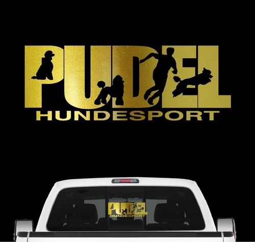 Pudel hundesport auto - pudel,