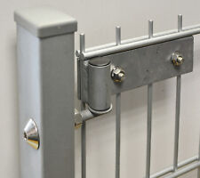 Doppelstabmattenzaun Torband Torbeschlag Umbaubeschlag Scharnier Zauntür Garten